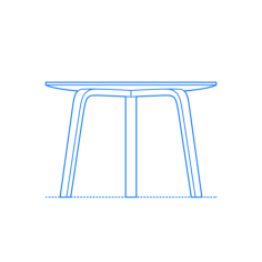 Furniture Coffee Tables Bella Coffee Table Outline Icon Svg Set, Free Vectors File